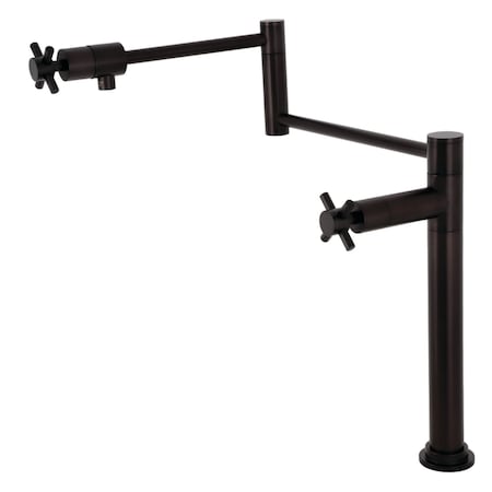 Kingston Brass Deck Mount Pot Filler, Oil Rubbed Bronze KS4705DX